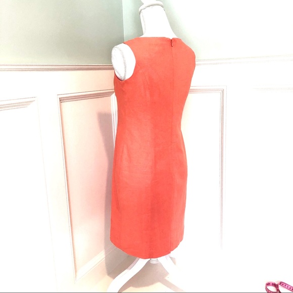 NWT Adolfo Studio 2P Coral Sheath Dress - Picture 5 of 7